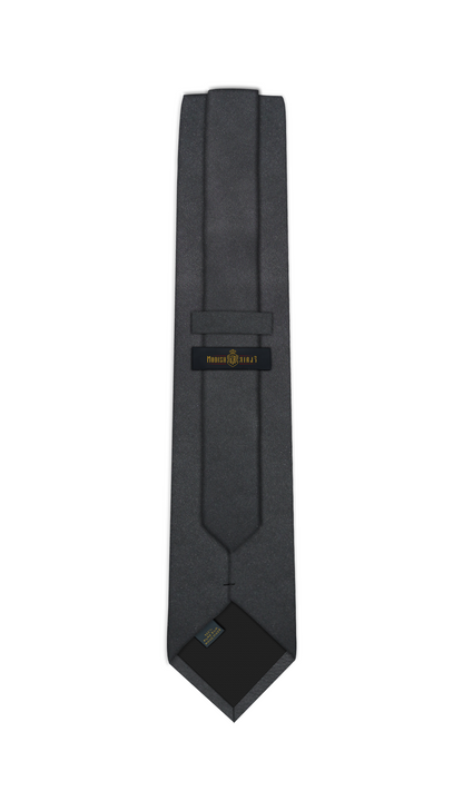 Luxury Dark Gray Silk Tie