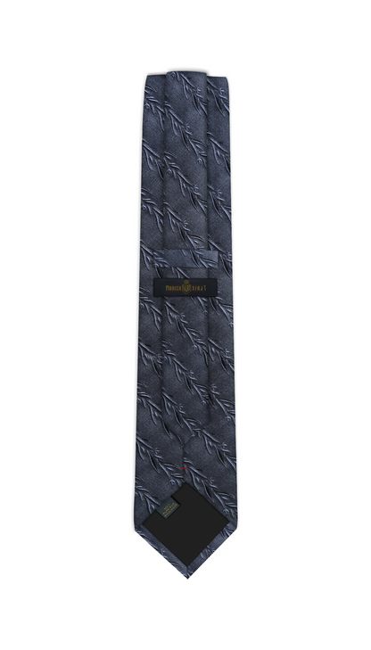 Luxury Dark Gray Silk Tie