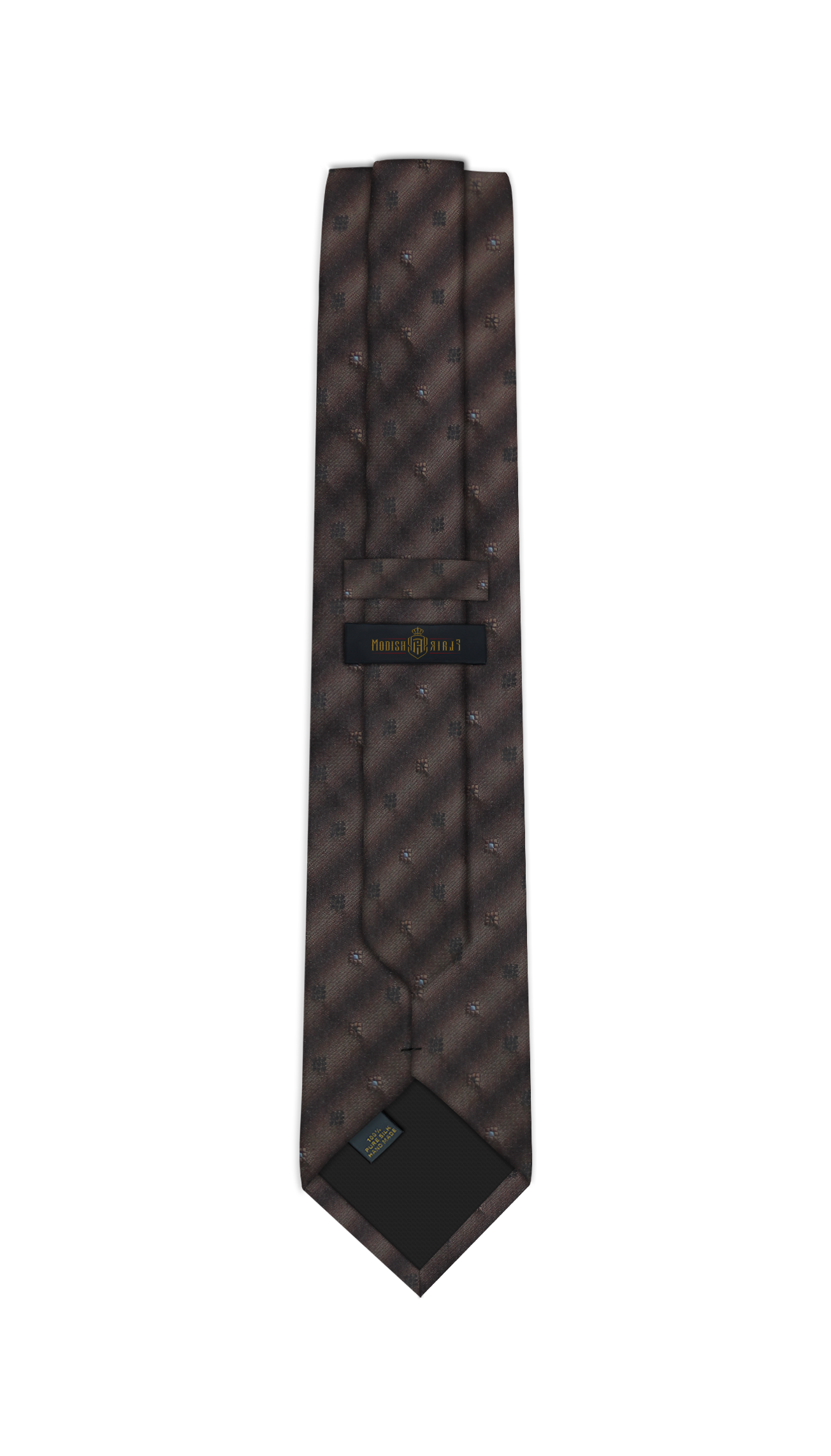 Luxury Mixed Brown Silk Tie