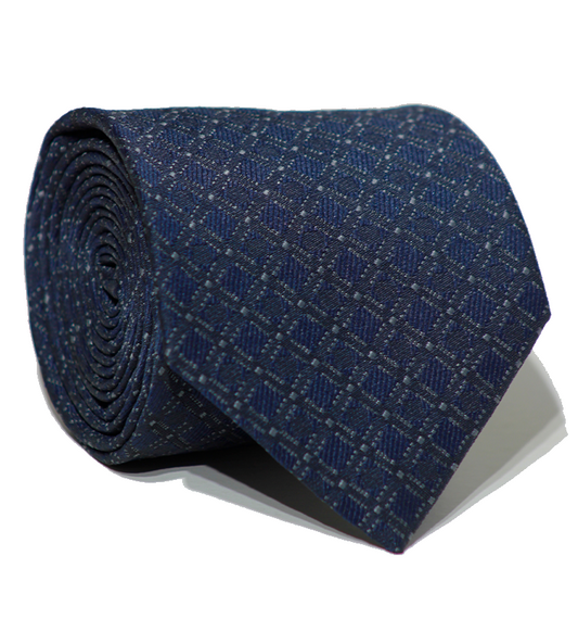 Luxury Navy Jacquard Tie