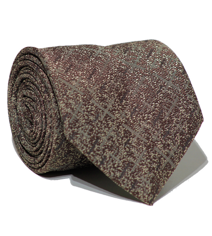 Luxury Brown Jacquard Tie