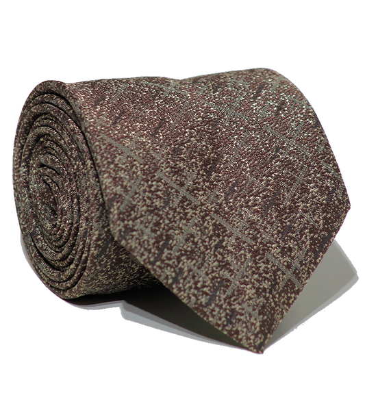 Luxury Brown Jacquard Tie