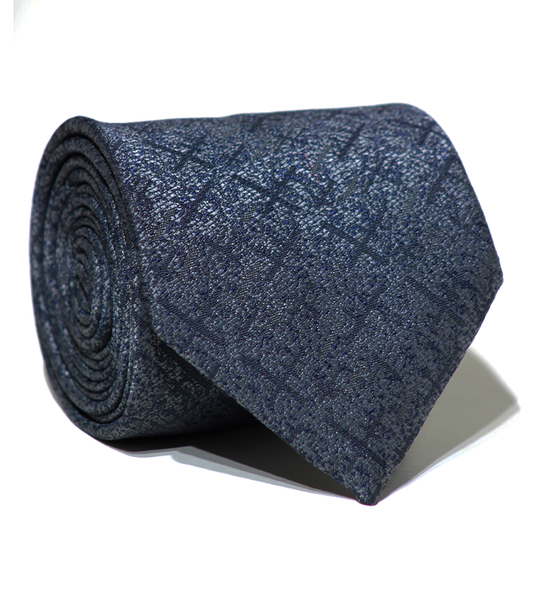 Luxury Navy Jacquard Tie