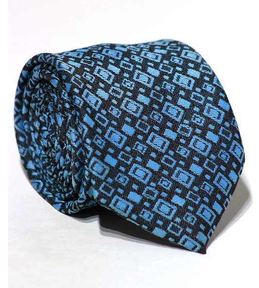 Luxury Blue Jacquard Tie