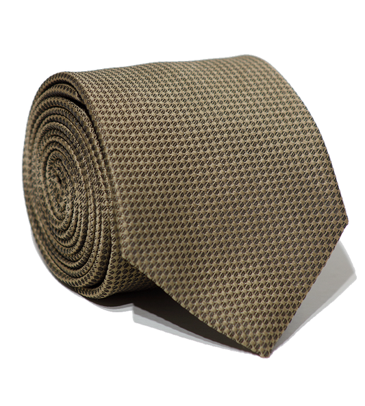 luxury Olive Brown Jacquard Tie