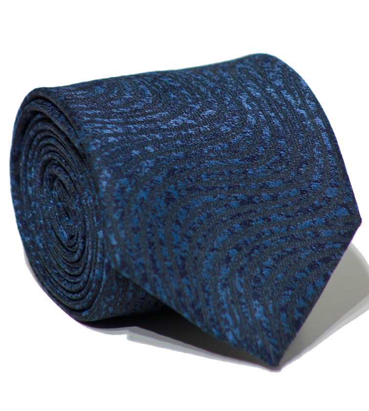 Luxury Navy Jacquard Tie