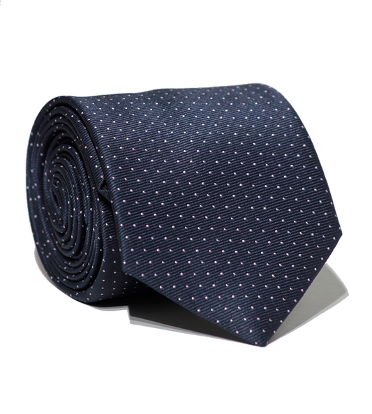 Luxury Navy Blue Jacquard Tie