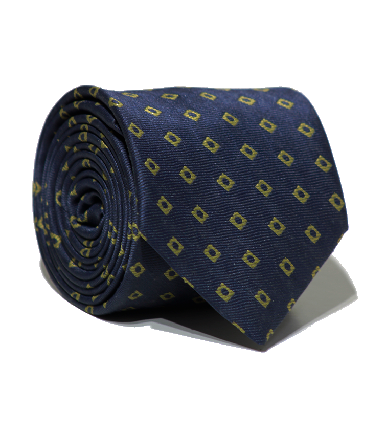 Luxury Navy Blue/F.Green Jacquard Tie
