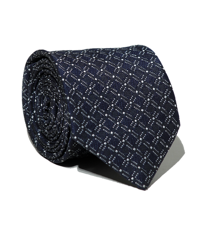 Luxury Navy Jacquard Tie