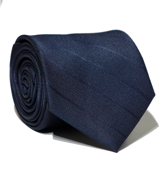 Luxury Navy Stripes Jacquard Tie