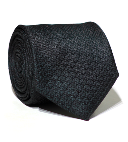 Luxury Textured Black Jacquard Tie