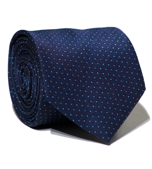 Luxury Navy Blue Jacquard Tie