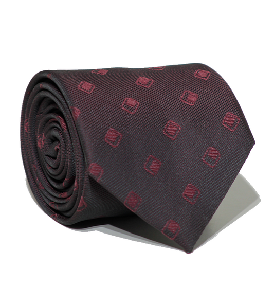 Luxury Burgundy Jacquard Tie