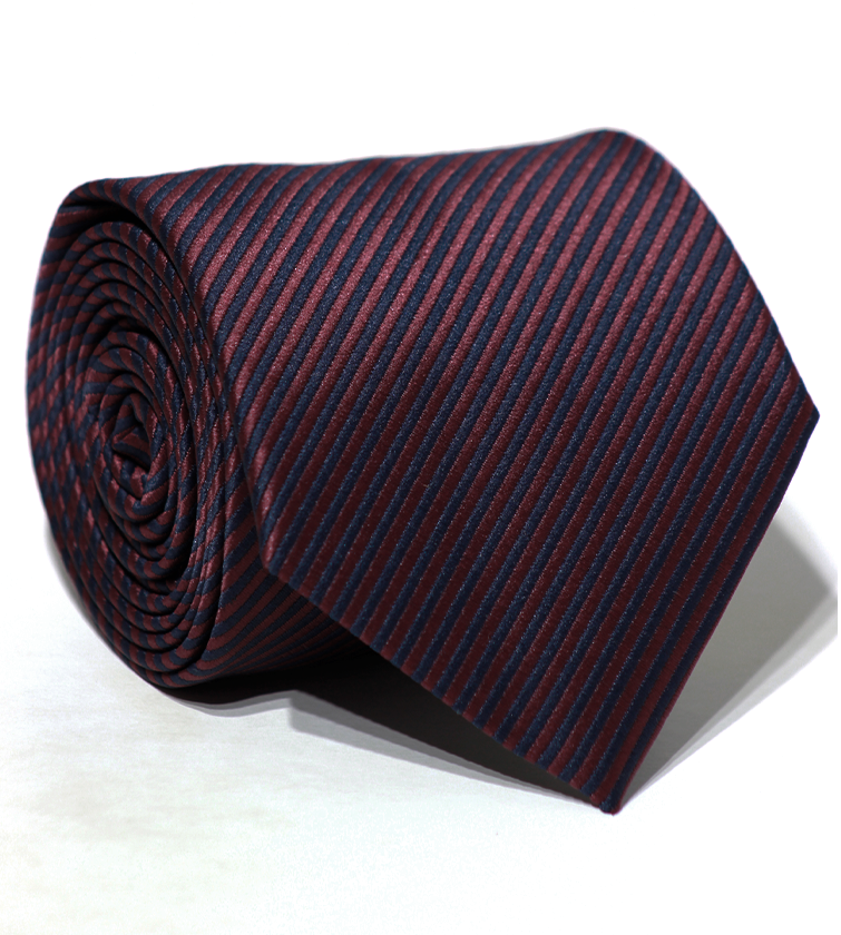 Luxury Burgundy~Blue Jacquard Tie
