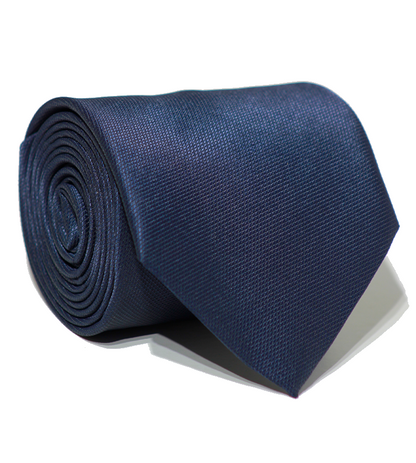 Luxury Navy Blue Jacquard Tie