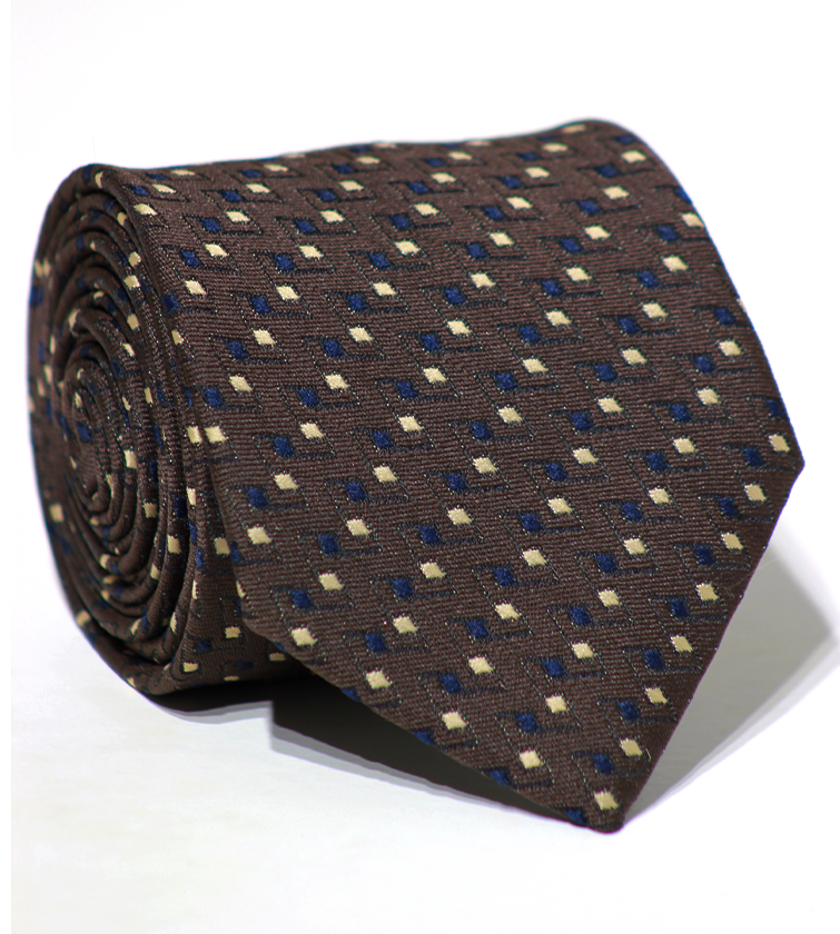 Luxury Brown Jacquard Tie
