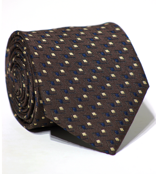 Luxury Brown Jacquard Tie