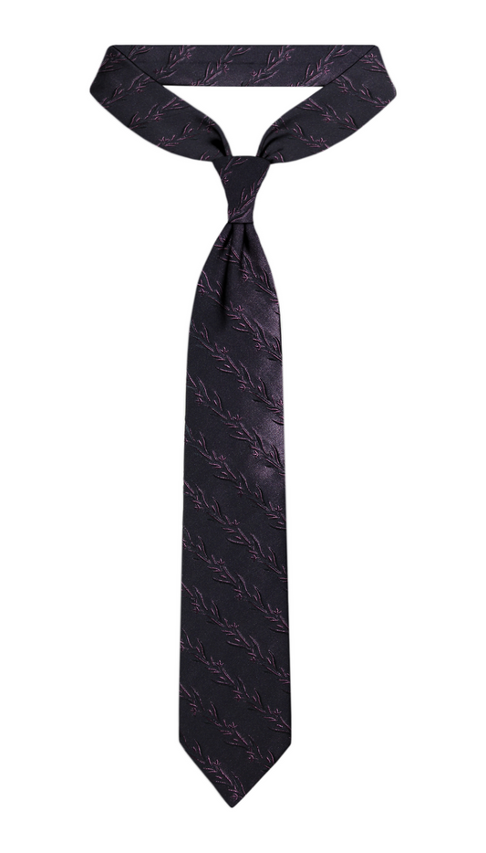 Luxury Dark Magenta Silk Tie