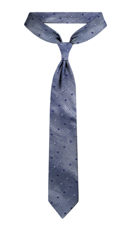 Luxury Silver Silk Tie
