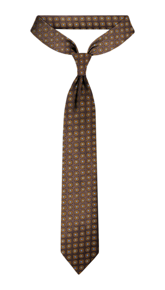 Luxury Burgundy/Bronze Jacquard Tie