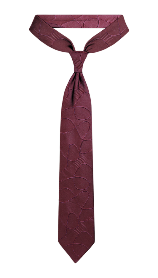 Luxury Burgundy Silk Tie