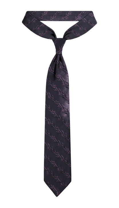 Luxury Dark Magenta Silk Tie