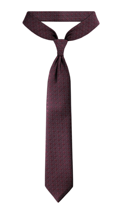 Luxury Maroon Jacquard Tie