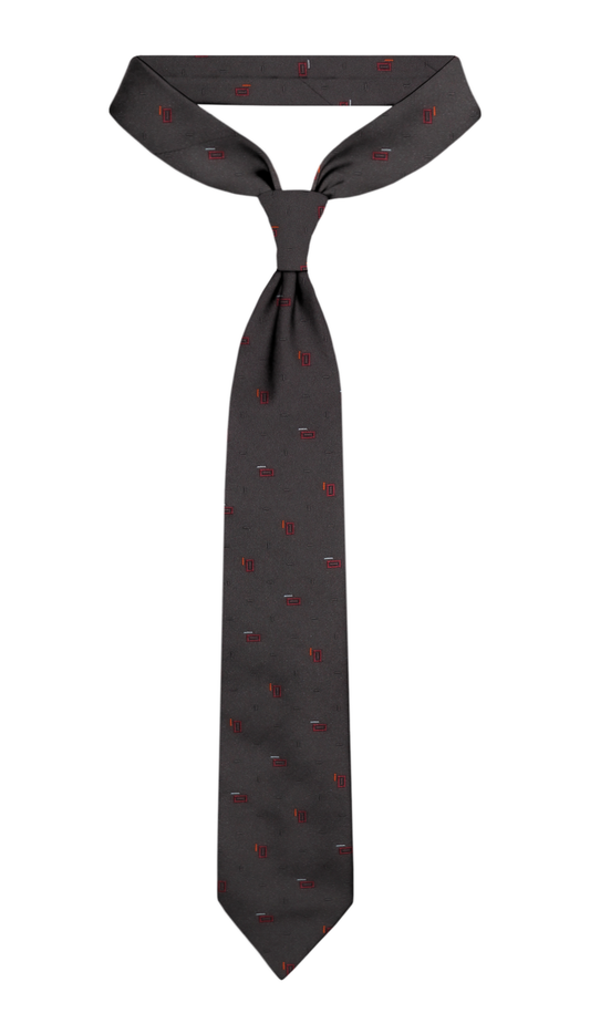 Luxury Dark Brown Silk Tie