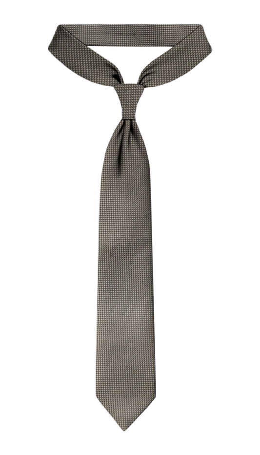 Luxury Olive Brown Jacquard Tie