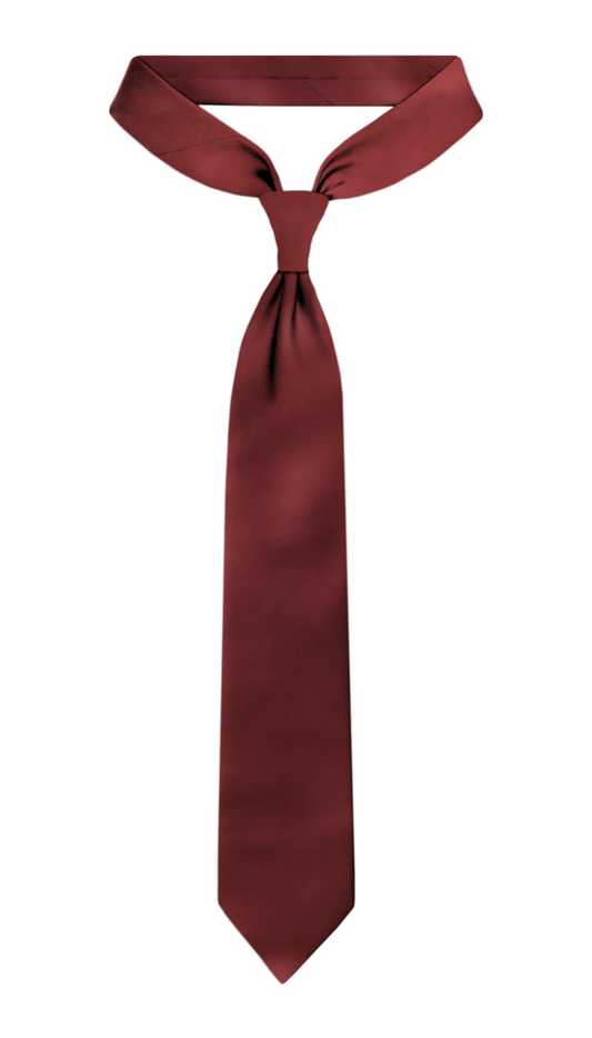 Luxury Red Silk Tie