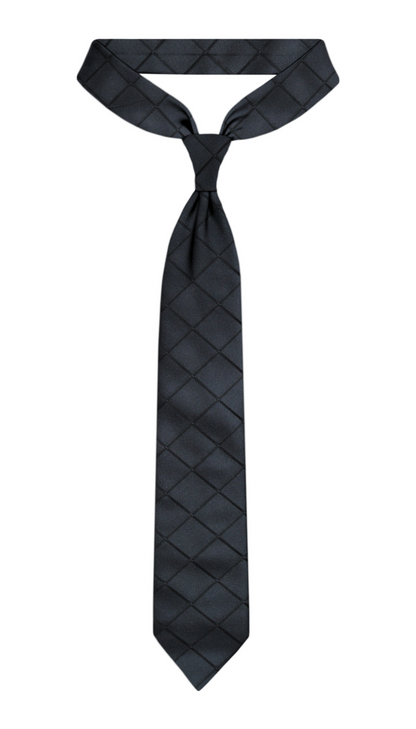 Luxury Dark Gray Silk Tie