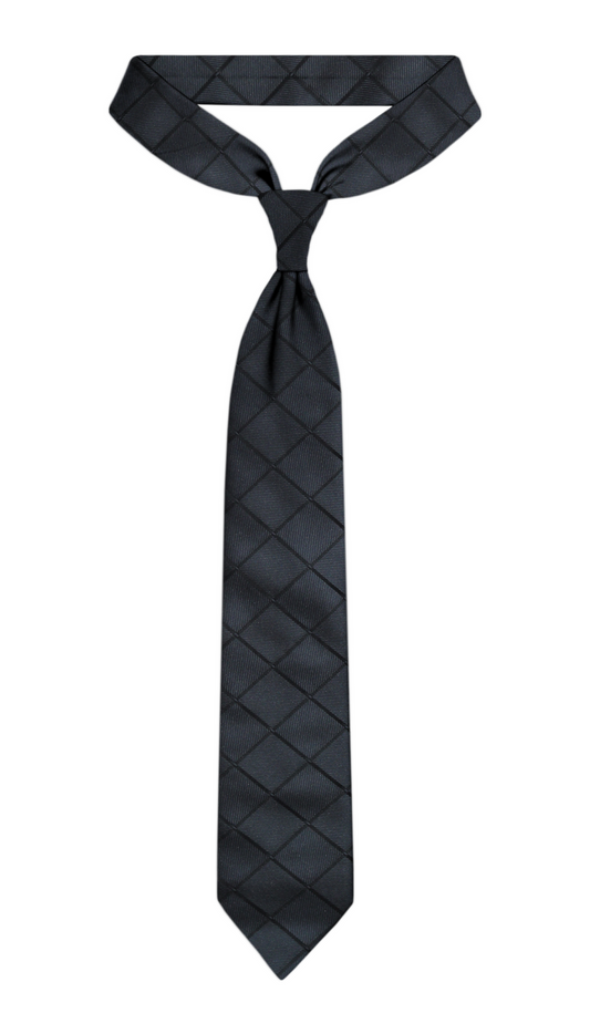 Luxury Dark Gray Silk Tie
