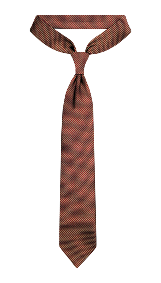 luxury Bronze/Red Jacquard Tie