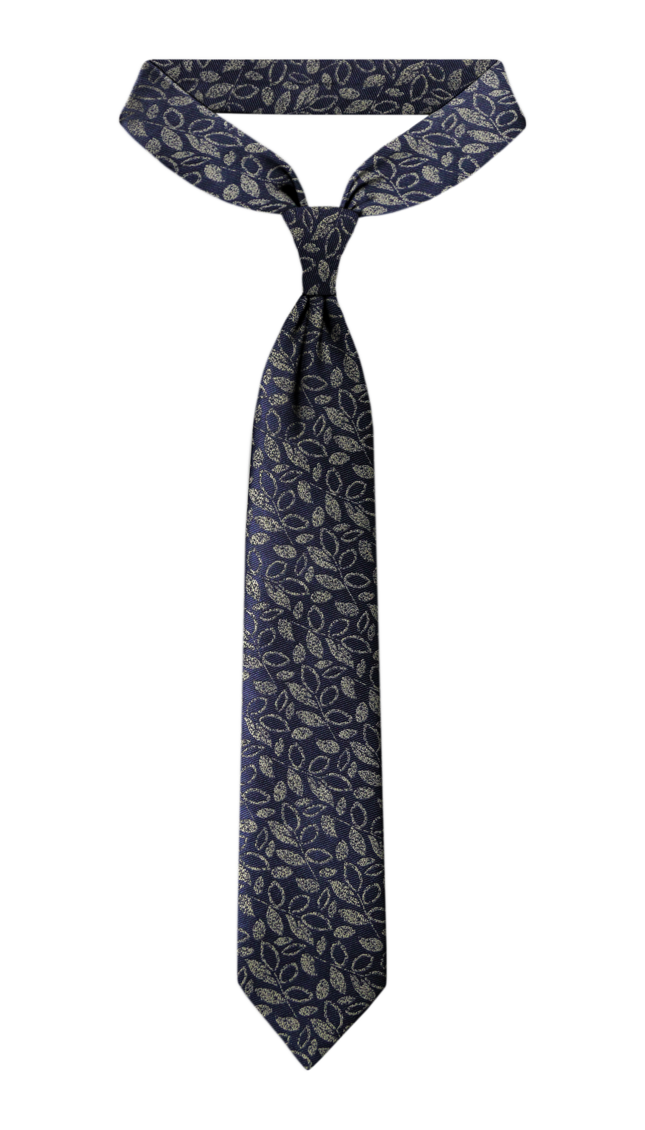 Luxury Navy~Olive Jacquard Tie