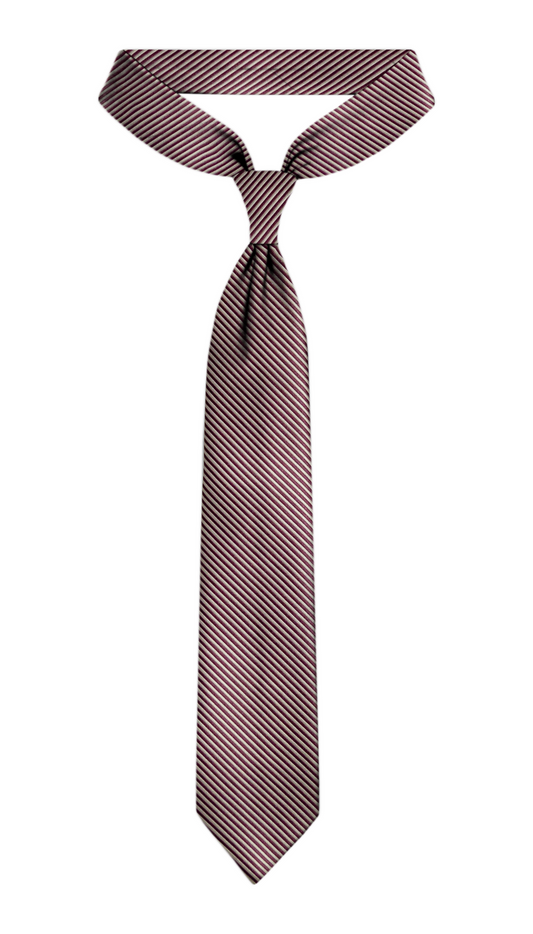 Luxury Bronze/Red Jacquard Tie