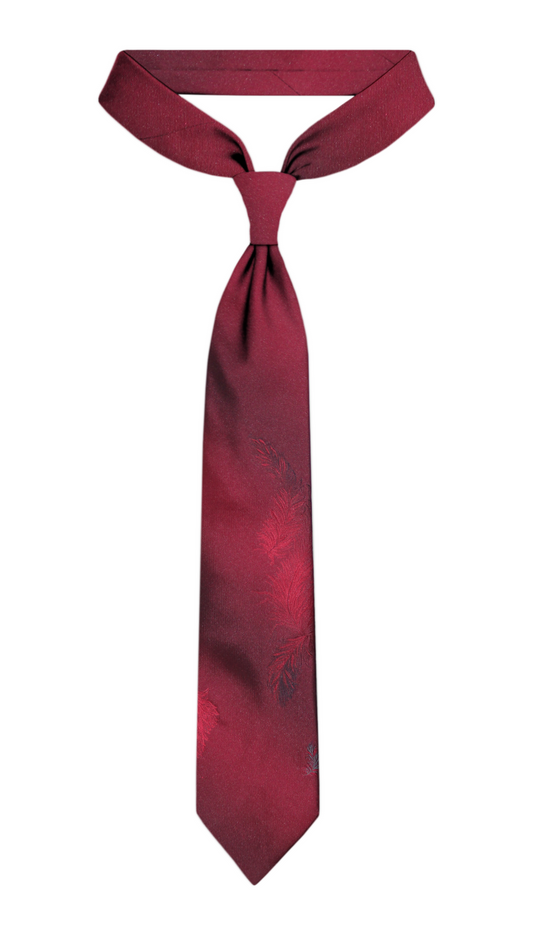 Luxury Red Silk Tie