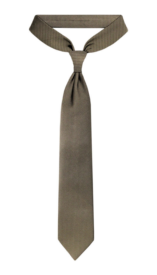 luxury Olive Brown Jacquard Tie