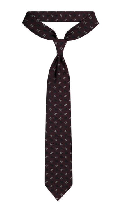 Luxury Maroon Silk Tie