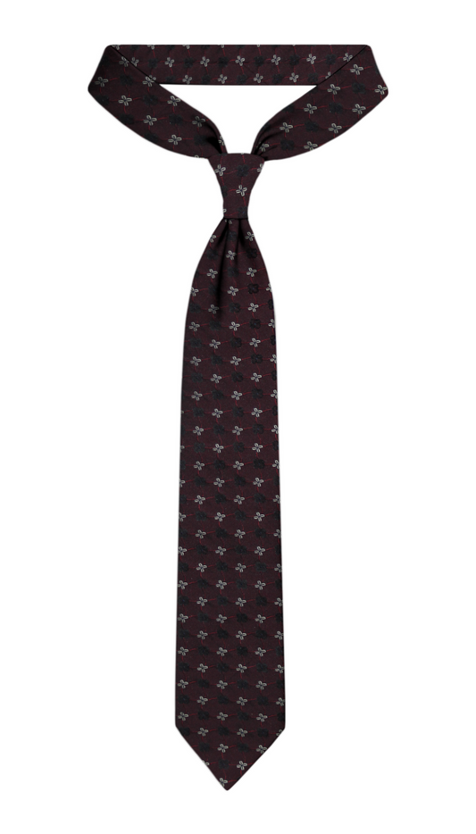 Luxury Maroon Silk Tie