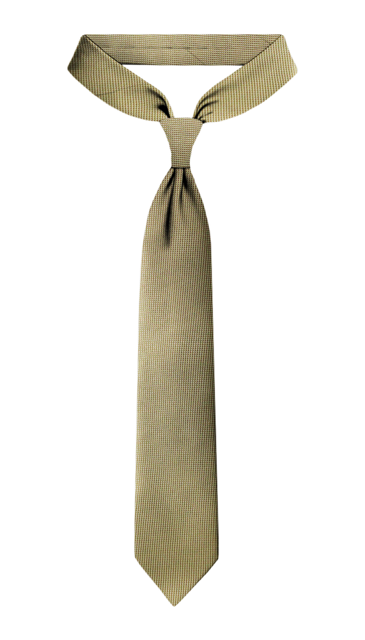 Luxury Gold Beige Jacquard Tie