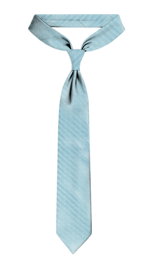 Luxury Baby Blue Silk Tie