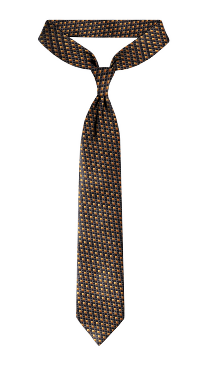 Luxury Black/Gold Jacquard Tie