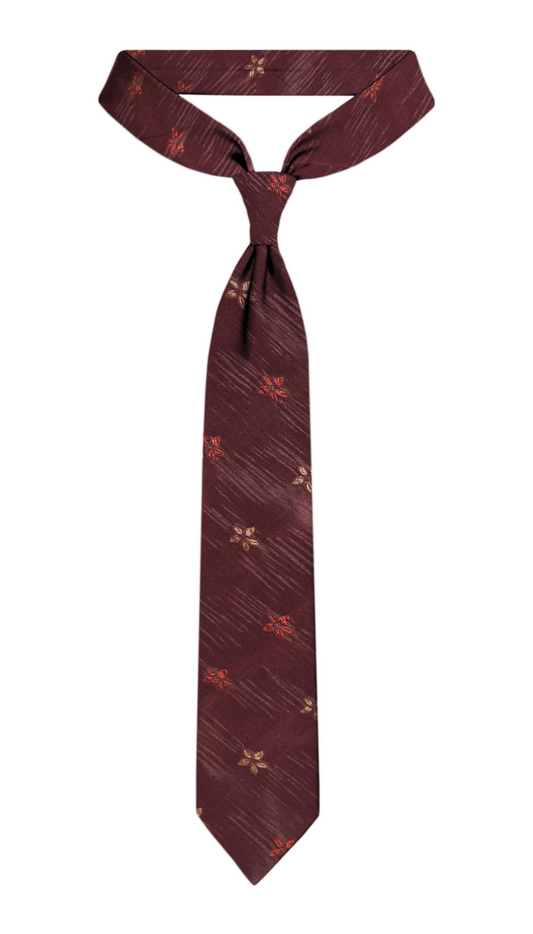 Luxury Burgundy Silk Tie