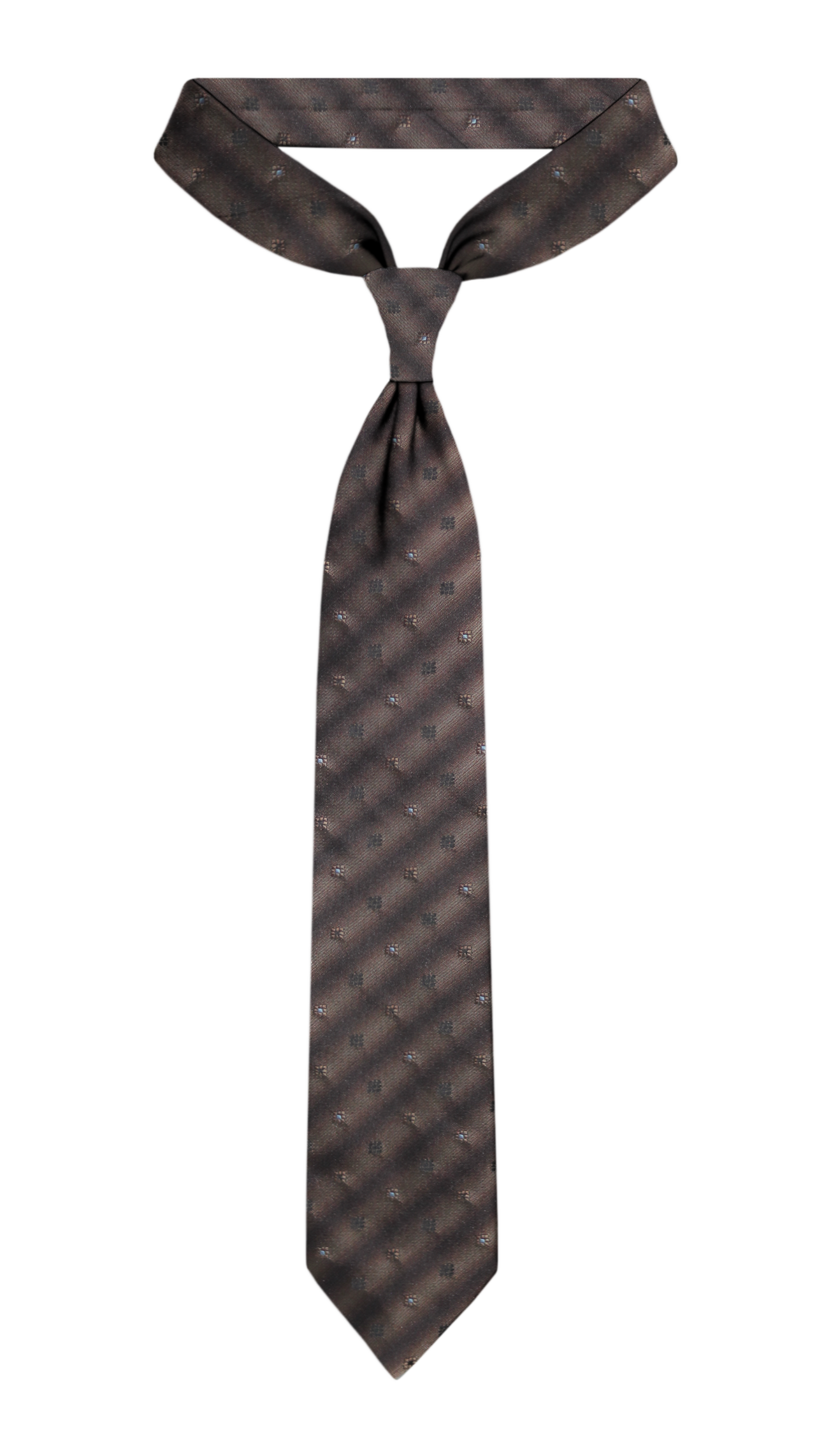 Luxury Mixed Brown Silk Tie