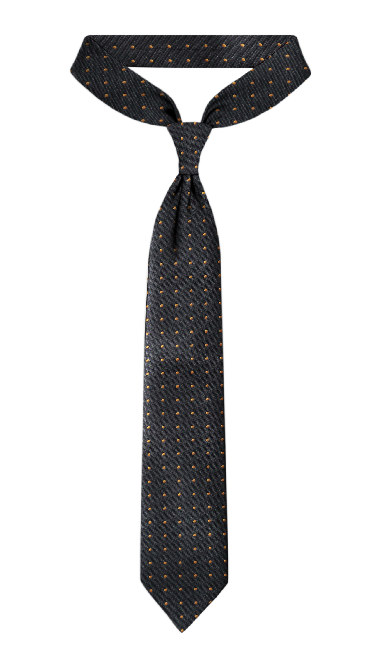 Luxury Black~Orange Jacquard Tie