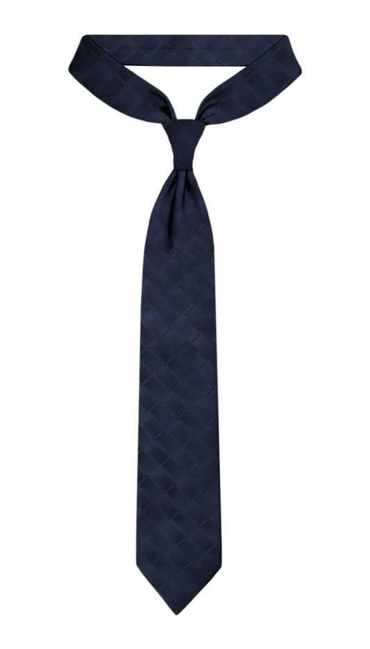 Luxury Mixed Navy Silk Tie
