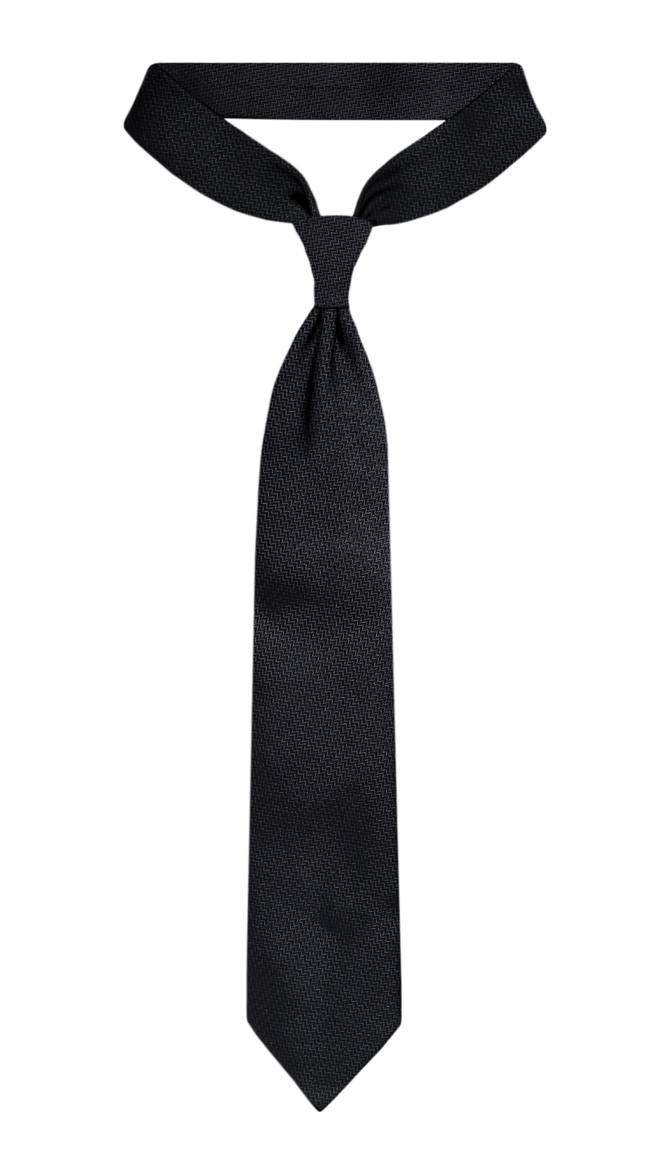 Luxury Black Silk Tie