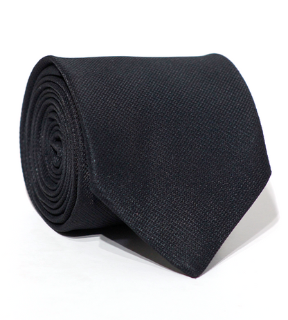 Luxury Black Jacquard Tie