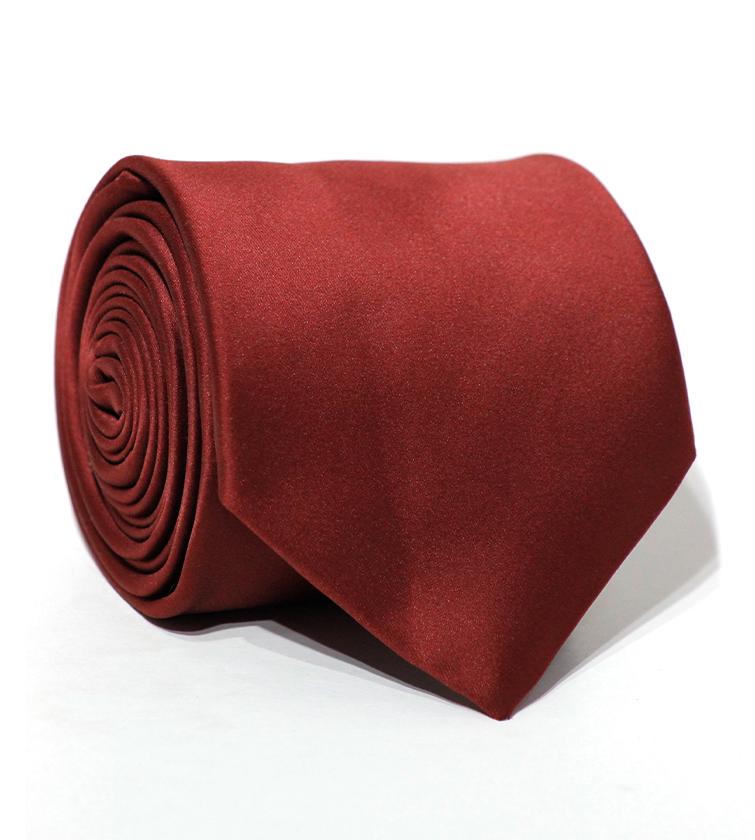 Luxury Red Silk Tie