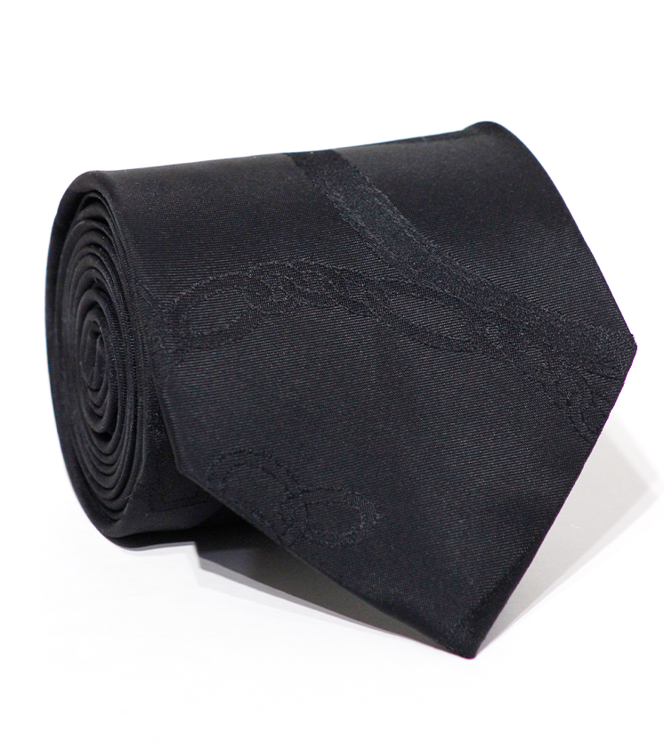 Luxury Black Silk Tie